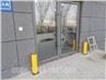 Bollards nhựa khổng lồ màu xanh