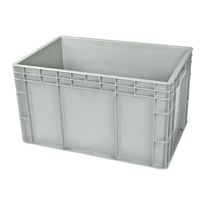 Hộp xếp chồng Euro khổng lồ màu xanh có nắp đậy